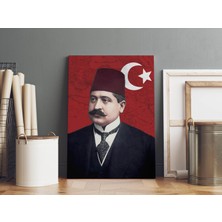 Satürn Design Talat Paşa Kanvas Tablo Talat Paşa Dekoratif Tablo 40 x 55 cm
