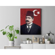 Satürn Design Talat Paşa Kanvas Tablo Talat Paşa Dekoratif Tablo 40 x 55 cm