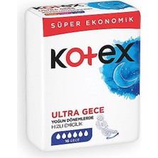 Kotex Gece Ultra Hijyenik Ped 16'lı 12 Adet