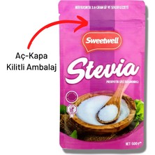 Sweetwell Stevia Prebiyotik Lifli Toz Sofralık Tatlandırıcı 3 x 500 gr