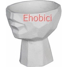 E Hobici Polyester Küçük Kübik Saksı 15X8CM HYK609