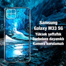 Ally Sm Galaxy M33 5g (SM-M336B) Kılıf Kamera Korumalı Ultra Ince Şeffaf Kılıf