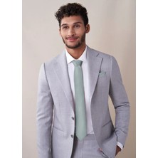 Mood Agenda Erkek Düz Renk Kravat ve Mendil Set