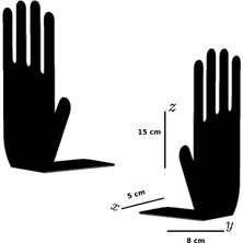 Hobi Demir Sanat Metal Kitap Tutucu El Figürlü Kitap Desteği, Dekoratif Kitaplık
