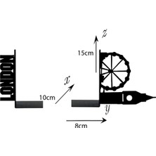 Hobi Demir Sanat Metal Kitap Tutucu Londra Figürlü Kitap Desteği, Dekoratif Kitaplık