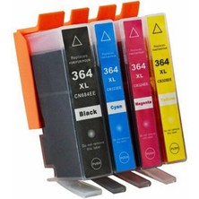 Photo Print HP Officejet 4620 Kartuş Set 4 Renk Takım Muadil Yüksek Kapasite 364XL