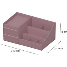 Dovi Home Makyaj Düzenleyici ve Kozmetik Saklama Kutusu Organizer 2'li Set