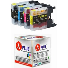 Xplus Mfc J825DW Brother Uyumlu LC-77XL LC1240-LC1280 4 Renk Muadil Kartuş Seti 1.200 Sayfa (Chipli)