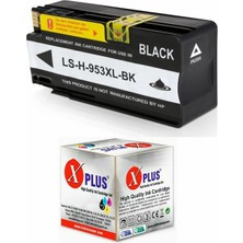 Xplus 953XL L0S70AE HP Officejet Pro 8218 Uyumlu Siyah Muadil Kartuş 2.500 Sayfa (Yeni Versiyon Chipli)