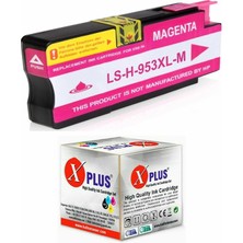 Xplus 953XL F6U17AE HP Officejet Pro 8720 Uyumlu Kırmızı Muadil Kartuş 1.500 Sayfa (Yeni Versiyon Chipli)