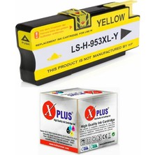 Xplus 953XL F6U18AE HP Officejet Pro 8740 Uyumlu Sarı Muadil Kartuş 1.500 Sayfa (Yeni Versiyon Chipli)