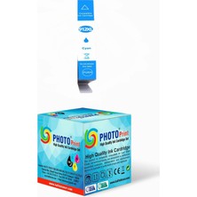 Photo Print 912XL-917XL 3YL81AE HP Officejet Pro 8015 All-In-One Mavi Muadil Kartuş 825 Sayfa Chipli