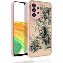 Case 4U Samsung Galaxy A33 5g Uyumlu Kılıf Desenli Kamera Korumalı Parlak Nora Kapak NO4 Renkli