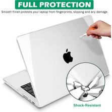 Nezih Case Apple Macbook Air 13.6 Inç 2022 M2 Çip A2681 Uyumlu Crystal Clear Full Protective Cover