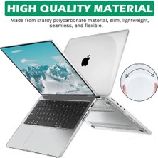 Nezih Case Apple Macbook Air 13.6 Inç 2022 M2 Çip A2681 Uyumlu Crystal Clear Full Protective Cover