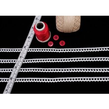 Alka Dantel Merserize Kopanaki 10 Metre 636 Merserize White