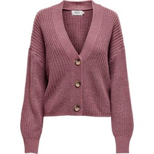 Only Kadın V Yaka Örme Hırka 65515211521 Gül Kurusu