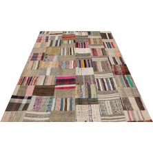 Sempati Halı Eşsiz Anadolu Patchwork Eskitme El Dokuma Halı  170 x 222 cm 6122