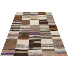 Sempati Halı Eskitme El Dokuma Patchwork Halı  141 x 203 cm 6125