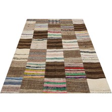 Sempati Halı Eşsiz Anadolu Patchwork Eskitme El Dokuma Halı  140 x 205 cm 6143