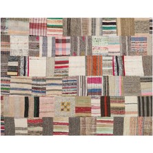 Sempati Halı Patchwork Eskitme El Dokuma Halı  171 x 220 cm 6156