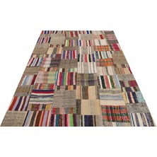 Sempati Halı Patchwork Klasik Modern El Dokuma Halı  164 x 228 cm 6158