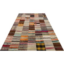 Sempati Halı Eskitme Patchwork %100 El Dokuma Halı  202 x 300 cm 6166