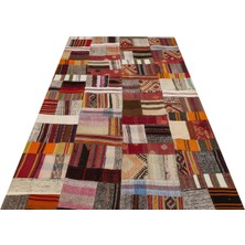 Sempati Halı El Dokuma 100%YÜN Patchwork Halı  148 x 242 cm 6180