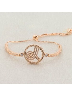 925 Gümüş 925 Ayar Gümüş Zirkon Taşlı  Osmanlı Tuğrası  Bayan Bileklik