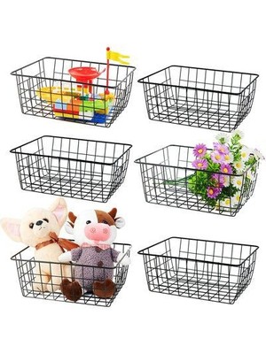 6 Adet Dolap Içi Organizer Banyo Mutfak Oyuncak Makyaj Sepeti