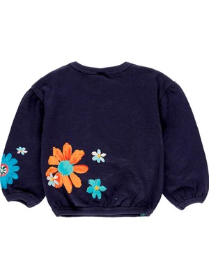 Boboli Kız Çocuk Sweatshirt Lacivert