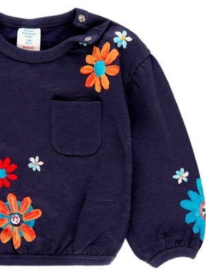 Boboli Kız Çocuk Sweatshirt Lacivert