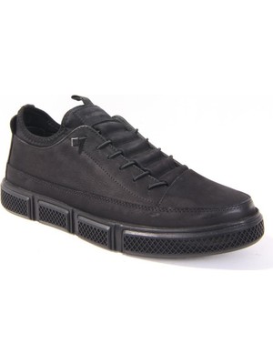 Hammer Jack 10220650 Siyah Günlük Erkek Deri Ayakkabı