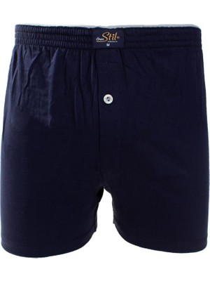 Ören Stil 44-7000 Lacivert 4'lü Paket Erkek  Havlu Bel Pamuklu Boxer