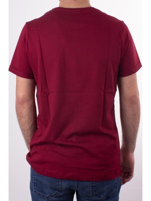 Twister Jeans 1828 Bordo Bisiklet Yaka Erkek T-Shirt