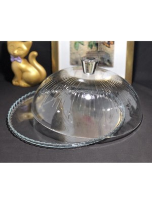 Paşabahçe Beyaz Patisserie Kapaklı Kek Fanusu 95198