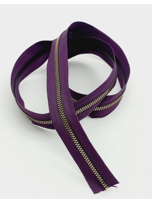 Angel Çanta Aksesuar Ortası Gold Fermuar 100 cm Mor Renk