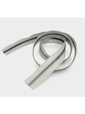 Angel Çanta Aksesuar Ortası Gold Fermuar 100 cm Açık Gri Renk