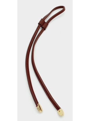 Angel Çanta Aksesuar Bordo Suni Deri Dikişli Büzgü Light Gold Metalli