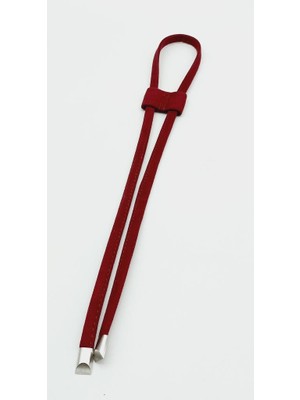 Angel Çanta Aksesuar Koyu Bordo Renk Suni Deri Nubuk Büzgü Gümüş Metalli