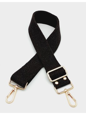 Angel Çanta Aksesuar Pamuklu Kolon 120X4 cm Light Gold Metal Kahverengi