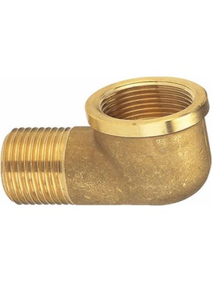 Pnömatik Pirinç Erkek Dişi Diş Pres Kuyruklu 3/8"