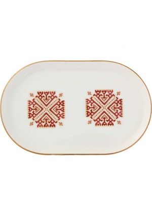 Porland Arabesque Desen6 Kayık Tabak 18CM