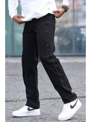 Madmext Siyah Straight Fit Erkek Jean Pantolon 6312