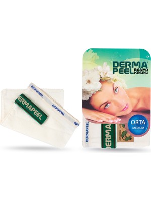 Dermapeel Orta Kalın Banyo Kesesi 1 Adet Lastik Bilek Bandı ile Kullanım Kolaylığı