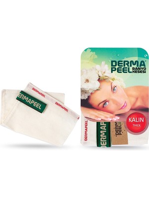 Dermapeel Kalın Floş Banyo Kesesi 1 Adet Ölü Deri Arındırıcı Cilt Bakımı için Etkili