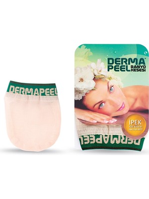 Dermapeel Doğal Ham İpek Yüz Kesesi - Hassas Ciltler için Peeling ve Ölü Deri Temizleme, 1 Adet