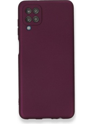 Apsuwa   Apsuwa Samsung Galaxy M12 Kılıf Ultra Elastik Silikon Rubber Premier Mürdüm