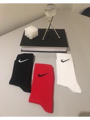 Ays Socks Boutique 3'lü Pamuklu Tenis Boy Kolej  Çorap