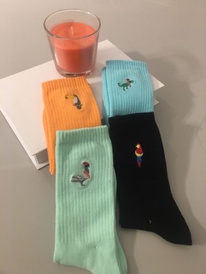 Ays Socks Boutique 4'lü Unisex Desenli Kolej Çorap (Extra Soft)